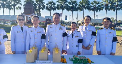 ร่วมพิธีทำบุญตักบาตรถวายพระราชกุศล และพิธีถวายพระพรชัยมงคล เนื่องในวันคล้ายวันประสูติ สมเด็จพระเจ้าลูกเธอ เจ้าฟ้าพัชรกิติยาภา นเรนทิราเทพยวดี กรมหลวงราชสาริณีสิริพัชร มหาวัชรราชธิดา